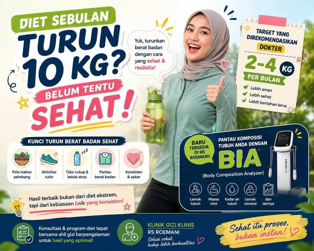Turun Berat Badan Tidak Harus Drastis. Berapa Target yang Sehat dalam Sebulan?